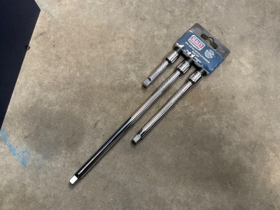 UNUSED SEALEY 3pc 3/8" DRIVE EXTENSION BAR SET