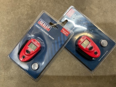 2NO. UNUSED SEALEY PAINT THICKNESS GUAGES