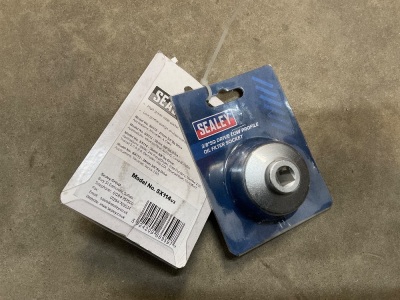 2NO. UNUSED SEALEY 3/8" DRIVE LOW PROFILE OIL FILER SOCKET