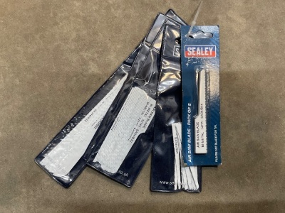 5NO. PKS OF SEALEY ASSORTED BLADES