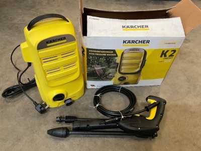 UNUSED 240V KARCHER K2 COMPACT POWER WASHER, LANCE & HOSE