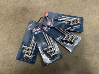 4NO. UNUSED SEALEY 6pc TAPPET ADJUSTMENT TOOLS