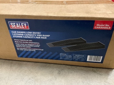 2NO. UNUSED SEALEY LOW ENTRY RAMPS - 1.5TON PER RAMP