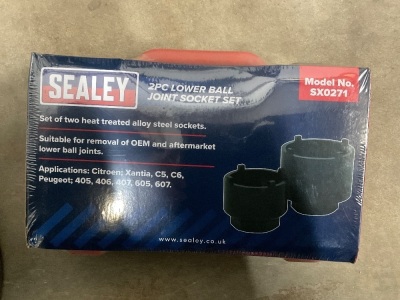 UNUSED SEALEY 2pc LOWER BALL JOINT SOCKET SET