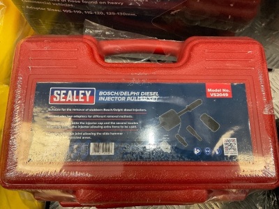 UNUSED SEALEY BOSCH/DELPHI DIESEL INJECTOR PULLER SET