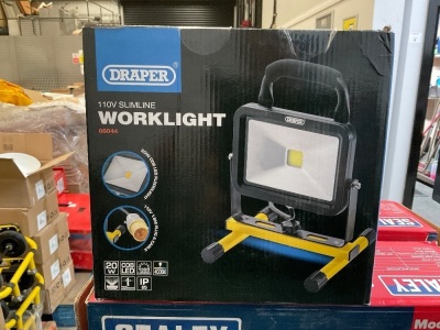 UNUSED DRAPER 110V 20W LED WORK LIGHT