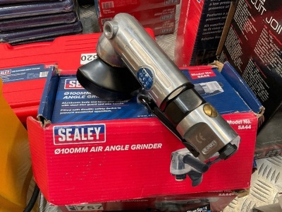 UNUSED SEALEY 100mm AIR ANGLE GRINDER