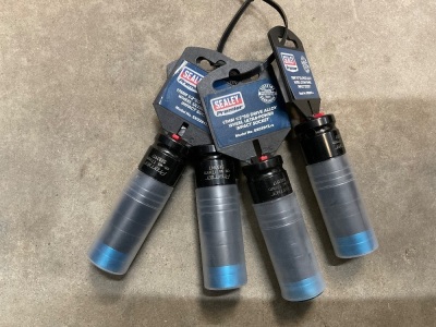 4NO. UNUSED SEALEY 17mm 1/2" DRIVE ALLOY WHEEL ULTRA POWER IMPACT SOCKETS