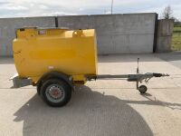 WESTERN 985lt SINGLE AXLE FAST TOW BUNDED METAL FUEL BOWSER - 16