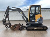 VOLVO ECR38 3.3 TON MINI DIGGER - 2