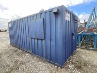 APPROX. 20ft x 8ft ANTI VANDAL COMBI SITE OFFICE / STORAGE CONTAINER