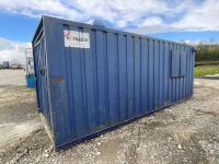 APPROX. 20ft x 8ft ANTI VANDAL COMBI SITE OFFICE / STORAGE CONTAINER - 19