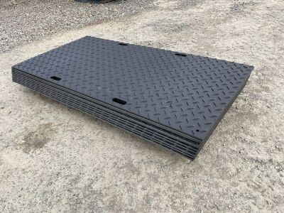 10No. UNUSED 8ft x 4ft 12.7mm GROUND PROTECTION MATS