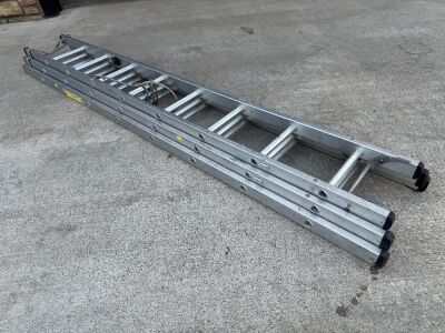8 TREAD TRIPLE EXTENSION ALUMINIUM LADDER