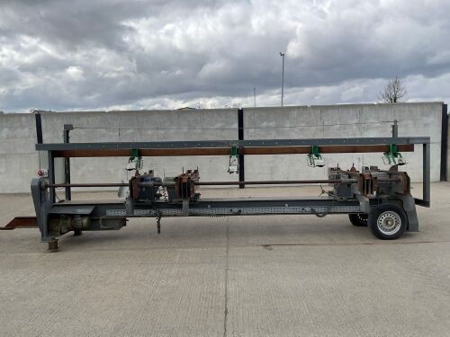 KLEMENS BAURLE 3 PHASE SINGLE AXLE TOWABLE 4 BLADE CROSSCUT SAW