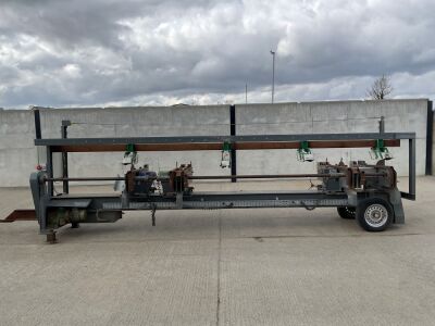 KLEMENS BAURLE 3 PHASE SINGLE AXLE TOWABLE 4 BLADE CROSSCUT SAW