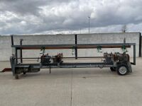 KLEMENS BAURLE 3 PHASE SINGLE AXLE TOWABLE 4 BLADE CROSSCUT SAW