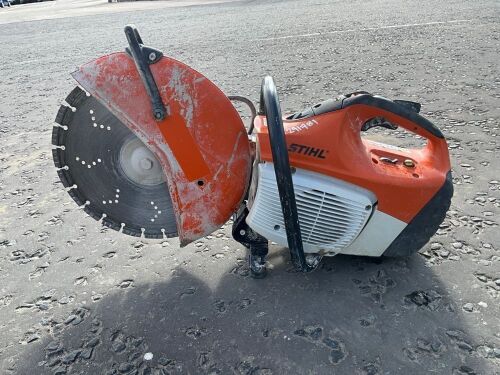 STIHL TS420 PETROL CONCRETE SAW C/W DIAMOND BLADE