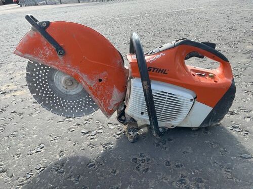 STIHL TS420 PETROL CONCRETE SAW C/W DIAMOND BLADE