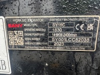 SANY SY16C 1.6 TON MINI DIGGER&nbsp; - 24