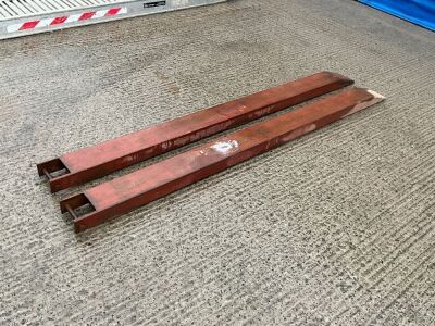 2No. APPROX. 7ft HEAVY DUTY FORK EXTENSIONS