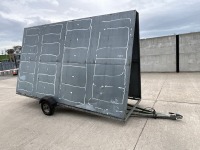 APPROX. 14ft x 8ft SINGLE AXLE MOBILE ADVERTISING TRAILER