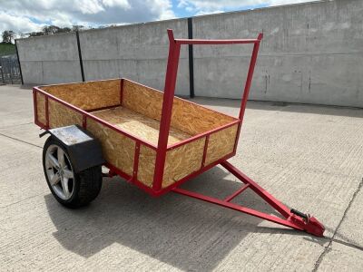 UNUSED 6x4 SINGLE AXLE CAR TRAILER
