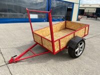 UNUSED 6x4 SINGLE AXLE CAR TRAILER - 3