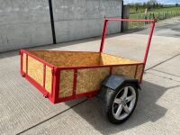 UNUSED 6x4 SINGLE AXLE CAR TRAILER - 7