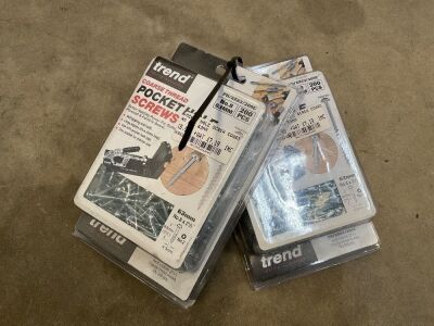 2NO. UNUSED 63mm TREND POCKET HOLE SCREWS