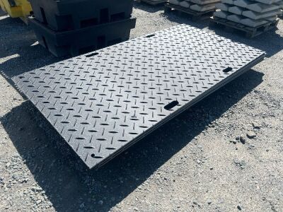 6No. UNUSED 8ft x 4ft 12.7mm GROUND PROTECTION MATS