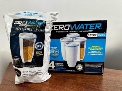 4No. UNUSED ZEROWATER OFFICIAL 5-STAGE WATER REPLACEMENT FILTERS&nbsp;&nbsp;