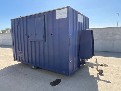 APPROX 12ft x 7ft BOSS CABINS SINGLE AXLE ANTI VANDAL WELFARE UNIT &nbsp;