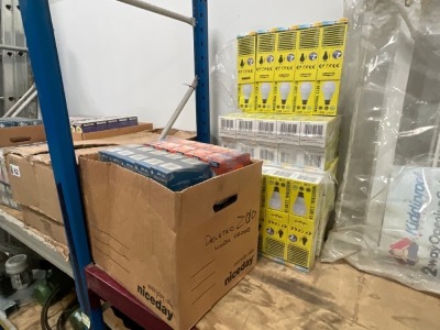 LARGE SELECTION OF UNUSED LIGHT BULBS