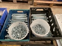 PALLET OF ASSORTED UNUSED BOLTS, NUTS & WASHERS