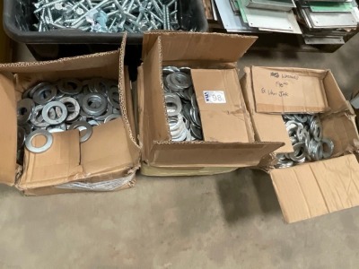 3No. BOXES OF UNUSED WASHERS