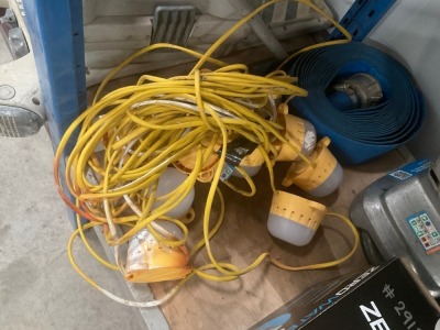 100v STRING LIGHTS & LAY FLAT HOSE
