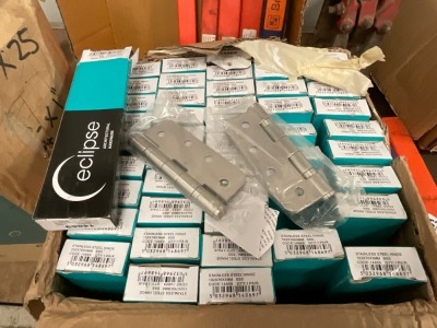 APPROX. 100No. UNUSED DOOR HINGES