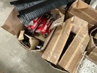 PALLET OF ASSORTED MODESTY BLOCKS, RAIL BRACKETS, ETC - 4