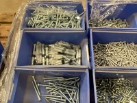 PALLET OF ASSORTED UNUSED BOLTS, NUTS & WASHERS - 6
