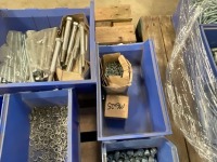 PALLET OF ASSORTED UNUSED BOLTS, NUTS & WASHERS - 9