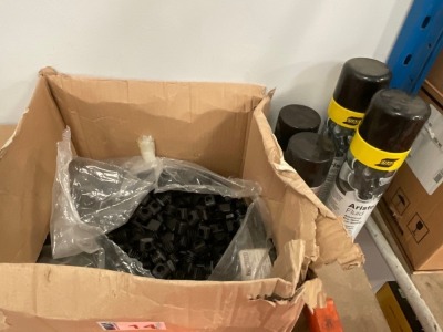 LOT TO INC. PLASTIC CAPS, PLASTIC RIVETS & 4No. ASSORTED SPRAYS