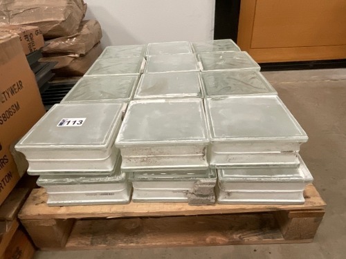 PALLET TO INC. APPROX. 24No. GLASS BLOCKS
