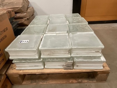 PALLET TO INC. APPROX. 24No. GLASS BLOCKS