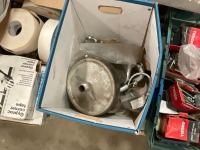 PALLET OF SCREWS, COWLS, PLASTIC DIVIDES, ETC - 2