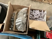 PALLET OF SCREWS, COWLS, PLASTIC DIVIDES, ETC - 4