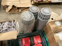 PALLET OF SCREWS, COWLS, PLASTIC DIVIDES, ETC - 5