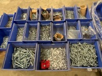 PALLET OF ASSORTED UNUSED BOLTS, NUTS & WASHERS