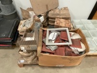 PALLET OF BRICK VENTS, VENT COVERS & EXTENSION SPRINGS