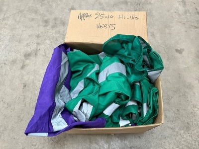 APPROX 25No. ASSORTED HI-VIS VESTS